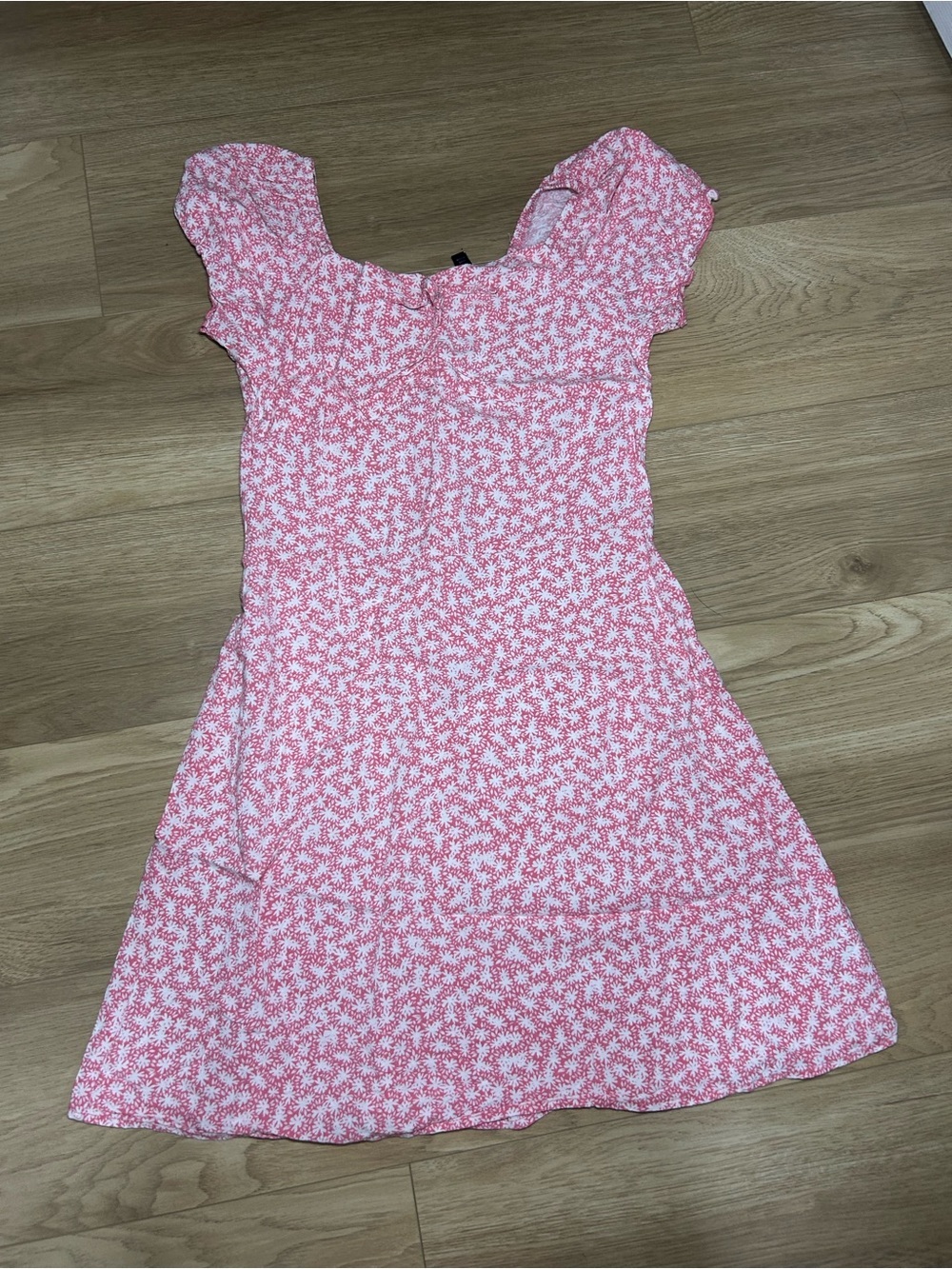 art class Pink and White Floral Casual Dress